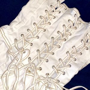 Brand New White Denim Romper